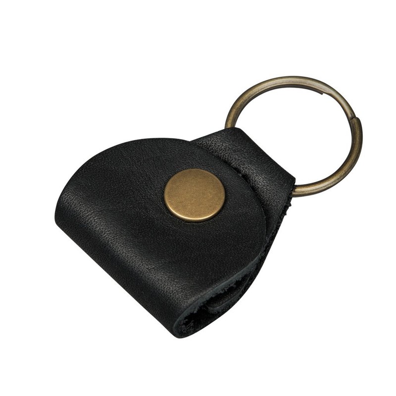 Gibson Gibson Premium Leather Pick Holder Key Chain (Black/AKYC-BLK)