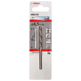 Bosch Bosch Accessories Professional Metallbohrer HSS-Cobalt (? 4,5 mm)