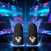 5Pcs Black Finger Cover Game Controller Sweat Proof Non-Scratch Sensitive