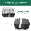 ANZOME Bicycle Basket Luggage Net & Waterproof Cover, Bicycle Basket