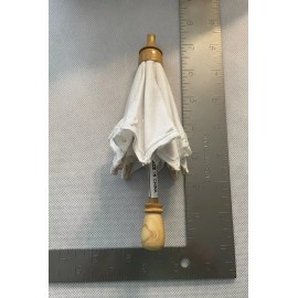 Unbranded Miniature Umbrella Imperial Elegance Wood/Cotton Set Of 12 Shower Wedding Decor