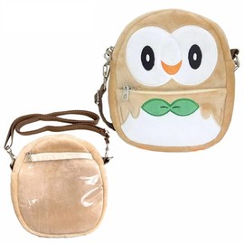 Plush Pochette RM-7484-90 Bag, Shoulder Bag, Plush Toy, Fashion, Children, Kids, Outing, Gift, Present (90/mockro)