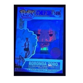 Funko One Piece Roronoa Zoro Nothing Happened Blacklight Belt and Face Blood Paint Misprint Variant Exclusive Special Edition Pop 1496