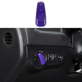 Headlight Control Switch Knob Cover Trim for 2015-2023 Dodge Challenger, for 2010-2023 Dodge Charger, for 2011-2023 Dodge Durango (Purple)