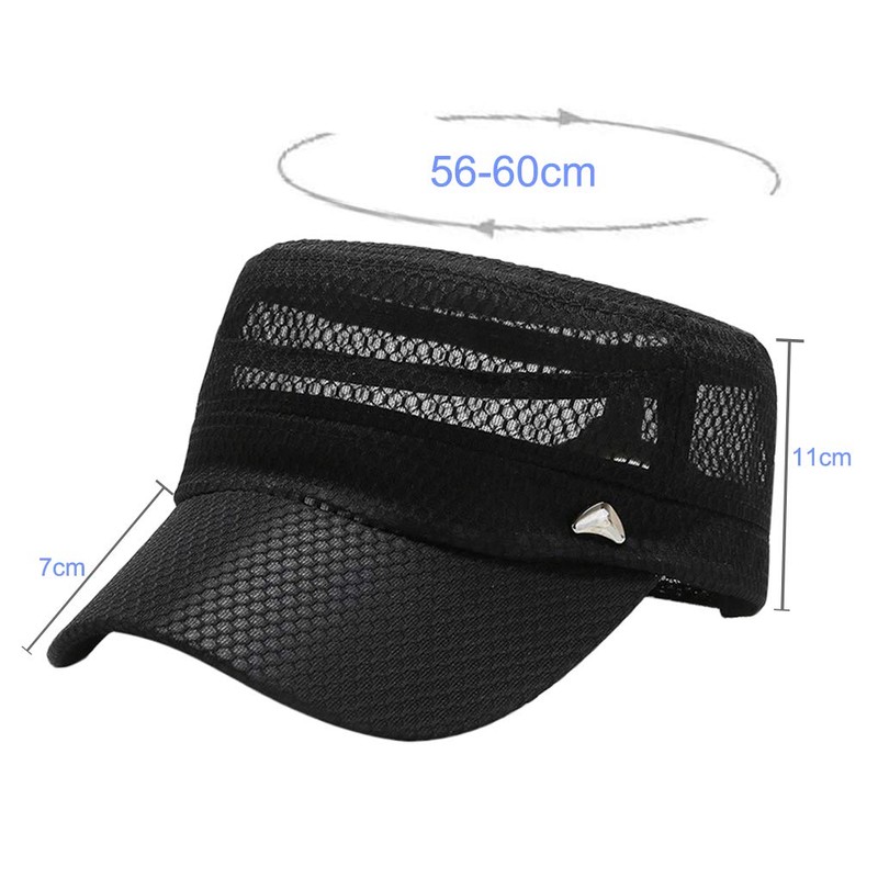 LYING Cool Hat, Sunshade, Cap, Men's, Mesh, UV Work Cap,