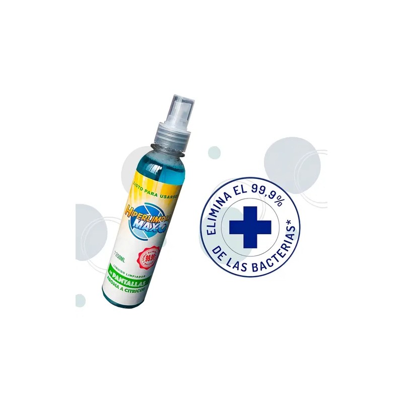 Limpiador De Pantallas Hiperlimpio Max Q 250ml