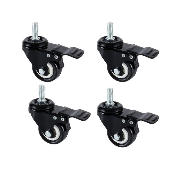 Onerbuy 4 Pack Caster Wheels Heavy Duty Swivel Casters with