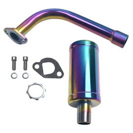 Upgrade Colorful Exhaust With Muffler For: Predator 196cc,212cc, GX160, GX200