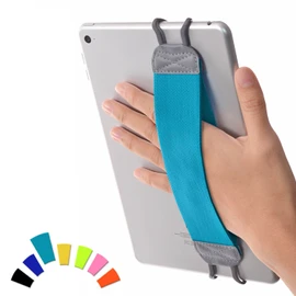 TFY Tablet Safety Hand Strap - i Pad, i Pad 9 (i Pad 8 & 7), i Pad Air (i Pad Air 5), i Pad Mini 6- i Pad Pro 9.7" - Galaxy Tab & Note - Nexus (Light Blue)