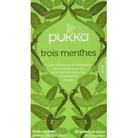 Pukka Teas Three Mint Tea, 20 Tea Bags
