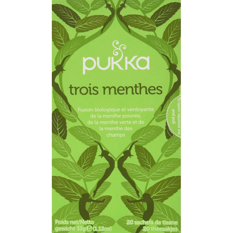 Pukka Teas Three Mint Tea, 20 Tea Bags