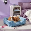 Lesure Bolster Dog Beds for Medium Dogs - Rectangle Orthopedic
