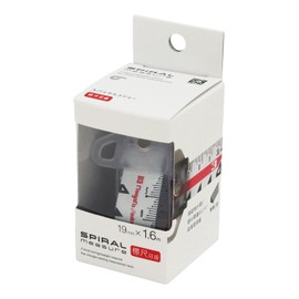 SK SMT-1915HWH Spiral Measure, 0.7 inches (19 mm) x 5.6 ft (1.6 m), Scale Scale, White