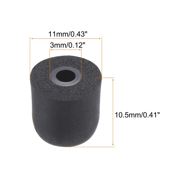 MECCANIXITY Replacement Foam Ear Tips Earbuds Bud 3-4mm Small Size