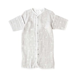10mois 22151035 Fukufuku Gauze 6-Way Sleeper, Gray