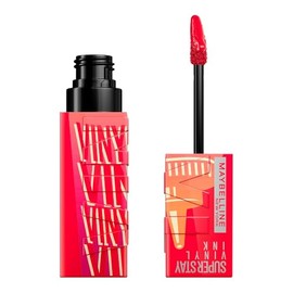 Maybelline labial líquido brillante de larga duración Superstay Vinyl Ink Sauce collection edición límitada tono pomodoro 205, 4.2ml