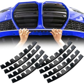 AUTOXBERT 8PCS SPORT Universal Car Front Bumper Guard Chassis Anti-Scratch Anti-Skid Kit Scrape Protector Skid Plate DIY with Pre-Attach