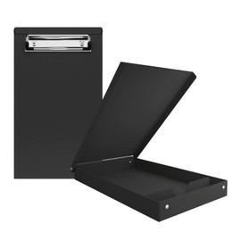 Aluminum Memo Storage Clipboard - Black