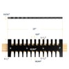 POWERTEC 71529 15-Inch Dovetail Jig System w/Template, Straight Edge Router