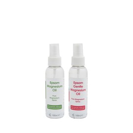 Epsom Magnesium Oil 100ml Twin Pack 1 Gentle - 1 Full Strength