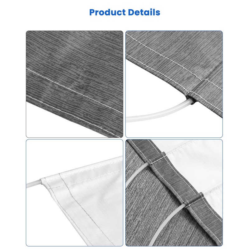 Xenjum RV Awning Fabric Replacement, 18.5oz Heavy-Duty Weatherproof Vinyl Camper