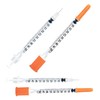 ONE-CARE Syringes 0.5 ml/cc, 30G x 5/16"(8mm), Orange Cap, 10