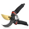 Bypass Pruning Shears, 8.2" Labor Saving Garden Pruning Shears, Alloy
