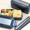 OSK HS-16 Bento Chopsticks & Cutlery Metallic Style Pull Lid