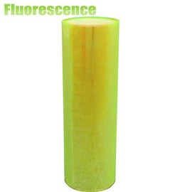 DIYAH 12 X 48 Inches Self Adhesive Shiny Chameleon Headlights Tail Lights Fog Lights Film, Sheet Sticker, Tint Vinyl With Hand Tools (Fluorescence Yellow)