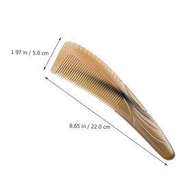Healvian Horns Hair Care Comb Horn Comb Ox Horn Comb for Women Ox Horn Comb for Men