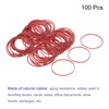 sourcing map 100 Pack Rubber Band Stretchable Rubber Elastic Band