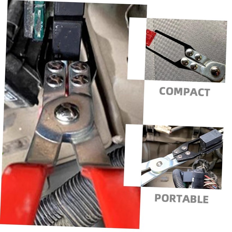 BUGUUYO 2 Pcs Professional Fuse Pliers Durable Chrome Vanadium Relay