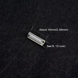250 Pcs Hair Extension Shrink Tubes Shrinky Clear Tubes for Hair Extensions (Clear)