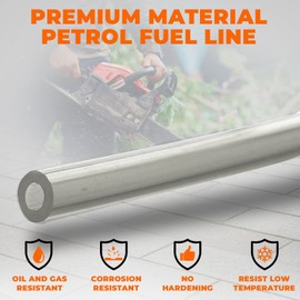 1/4 Fuel Line Gas Hose Tube 1/4" ID x 3/8" OD Replacement Fuel Hose Line for Small Engines, Chainsaw, Blower, String Trimmer Lawn Mower Power Tools ATV Generators 3.2ft/1m (Clear)