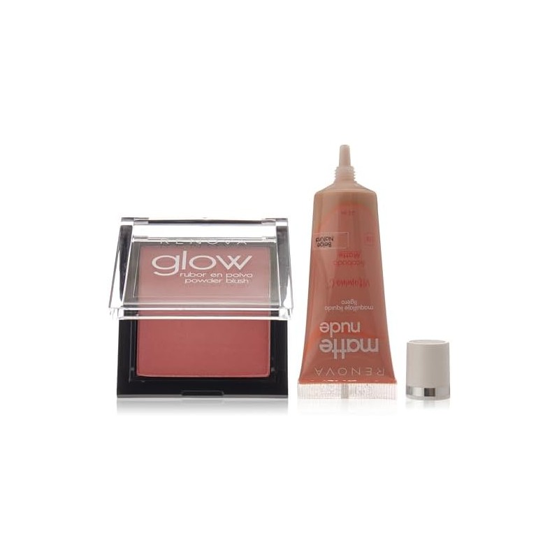 Renova Kit Rubor Rosa & Maq Glow H2O Natural