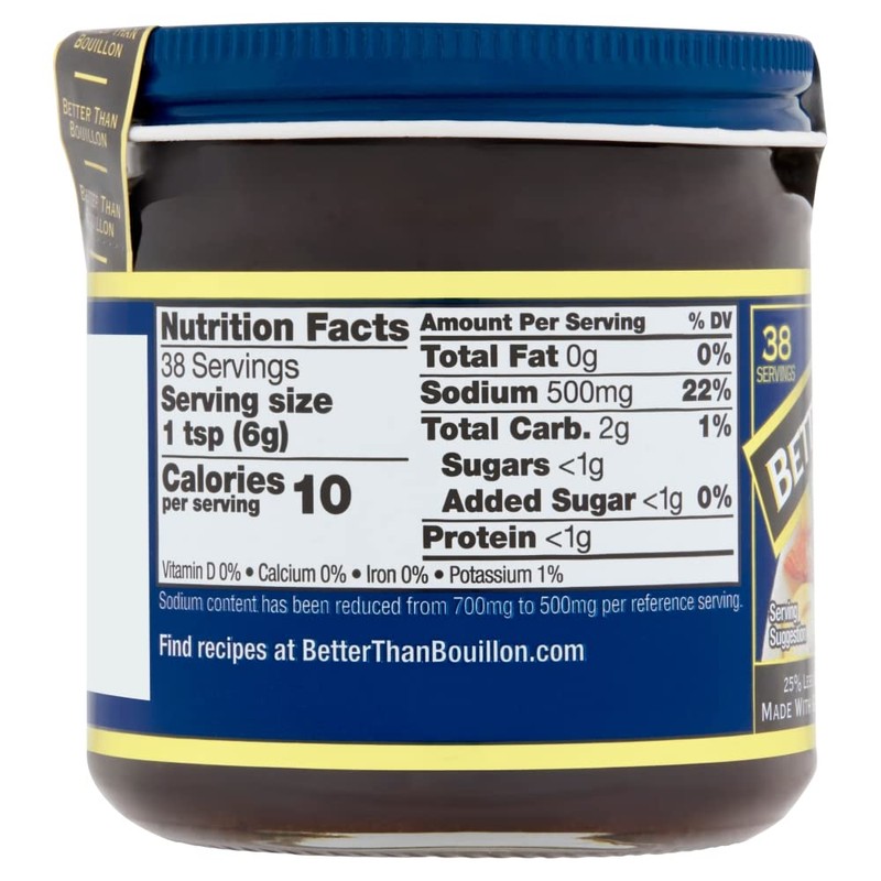 Better Than Bouillon All Natural Reduced Sodium Vegetable Base, Made