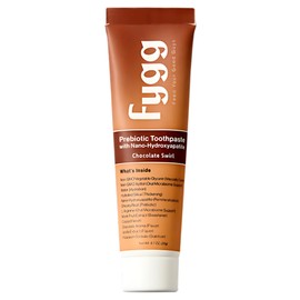 Fygg Nano Hydroxyapatite Travel Toothpaste | Chocolate Swirl (.7 oz) - Fluoride & SLS Free Toothpaste with Hydroxyapatite - nHA Toothpaste for Sensitive Teeth - Remineralizing Toothpaste