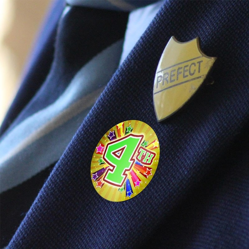 144 1st 2nd 3rd 4th Place Sports Day Star Stickers