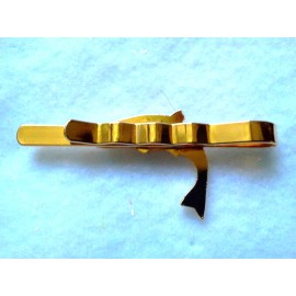 Unbranded #1 TIE BAR GOLD TONE FISH - MADE IN CZECH