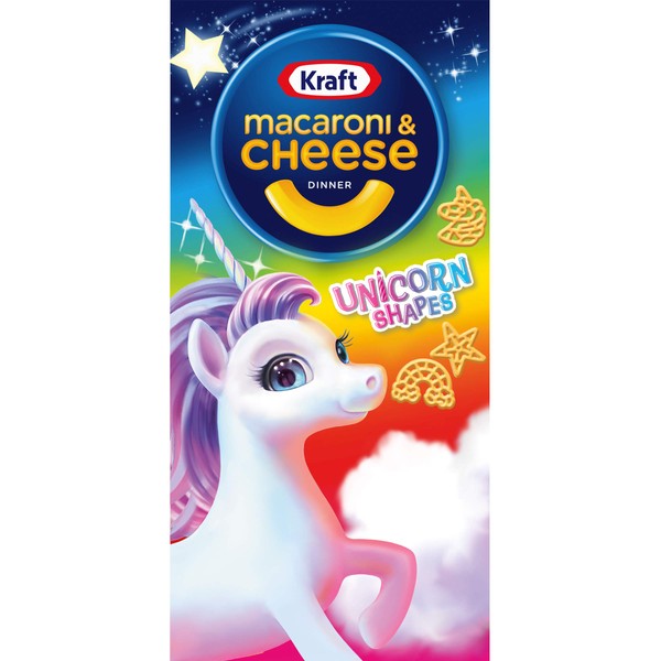 Kraft Macaroni & Cheese Dinner with Unicorn Pasta Shapes (12 ct Pack, 5.5 oz Boxes)