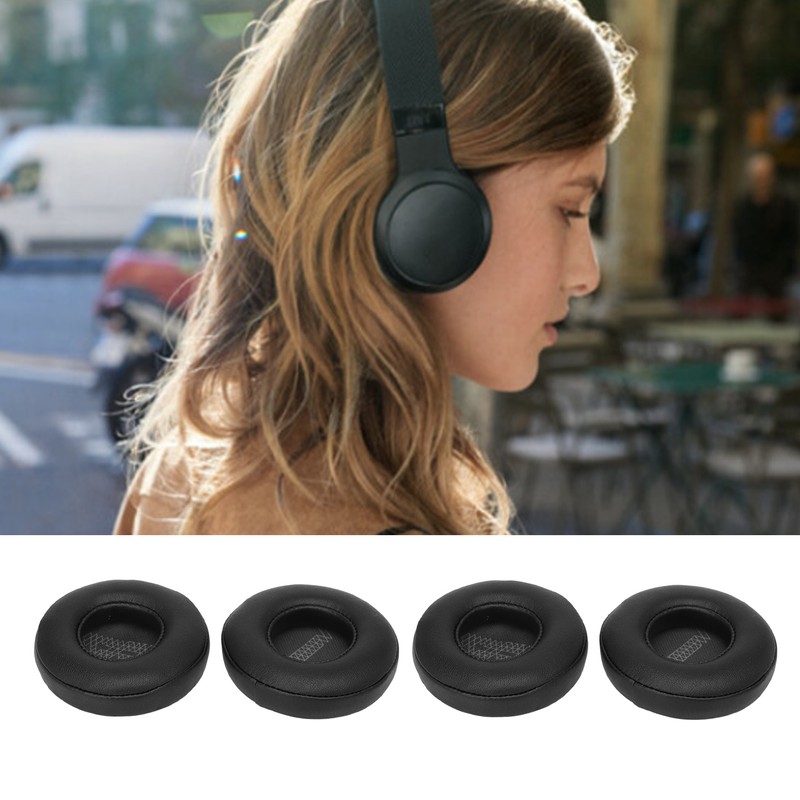2 Pairs Ear Pads Professional Protein Leather Comfortable Replacement Ear