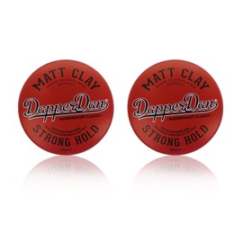 Dapper Dan Arcilla mate, arcilla texturizante, fuerte sujeción, acabado mate, producto de peinado para hombre, 2 x 100 ml