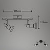 BRILONER Leuchten LED Ceiling Light Bathroom Adjustable LED Ceiling Light