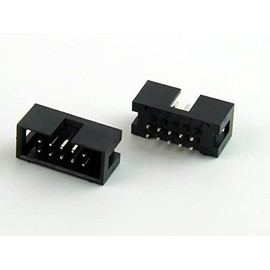 POPESQ® 2 pz. x IDC 2.54mm Connettore femmina PCB 10 vie Dritto #A705