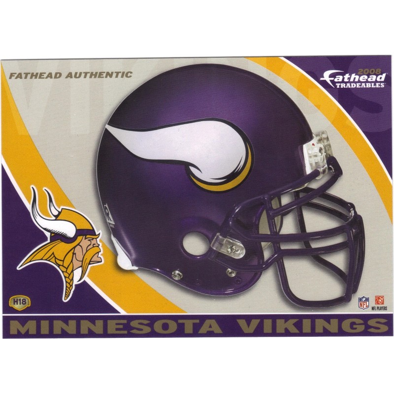 ADRIAN PETERSON FATHEAD TRADEABLES MINNESOTA VIKINGS LOGO OKLAHOMA SOONERS #A8