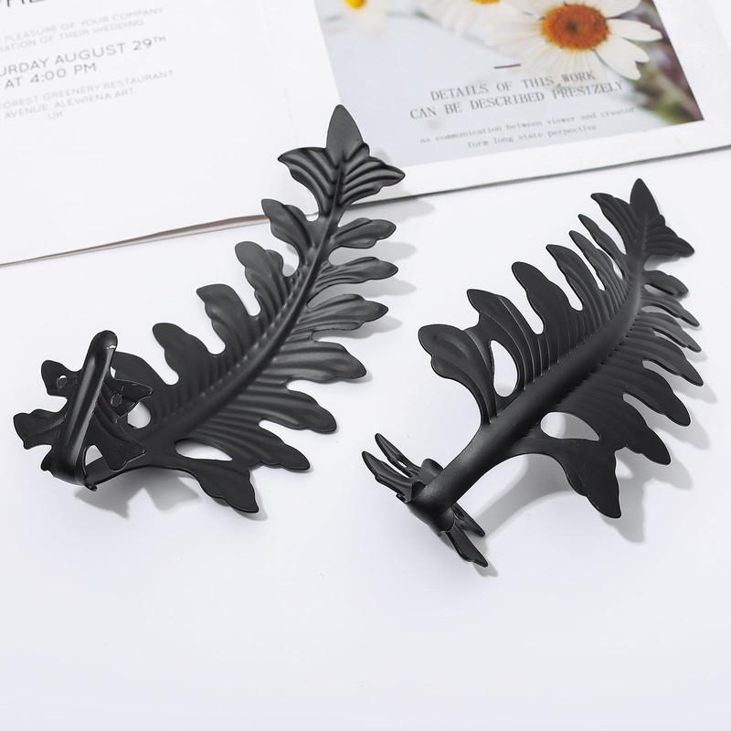 SUQ I OME 1 Pair European Big Leaf Curtain Tiebacks