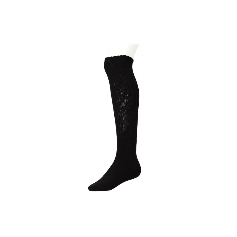 Gunze SBS95 Sabrina Room Socks, Warm, Ribbed Pattern, Wool-filled, High
