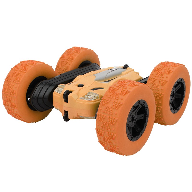 Remote Control Mini Plastic Light Double sided Electric 360°Rotation Car