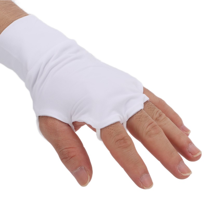 Elastic Golf Half Finger Glove Men Women Ice Silk Sunscreen