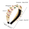 Brihasory Sparkle Rhinestone Knotted Headbands for Women and Girls Crystal